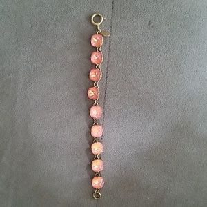 Catherine PopescoPeach Swarovski crystals bracelet